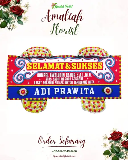 Papan Bunga Ucapan Selamat Mojodemak